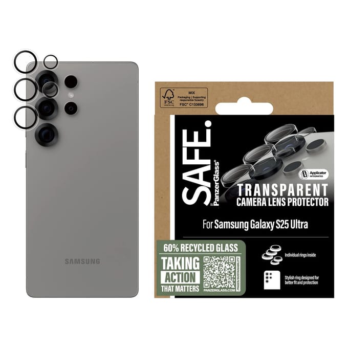 SAFE by PanzerGlass Camera Lens Protector geschikt voor Samsung Galaxy S25 Ultra