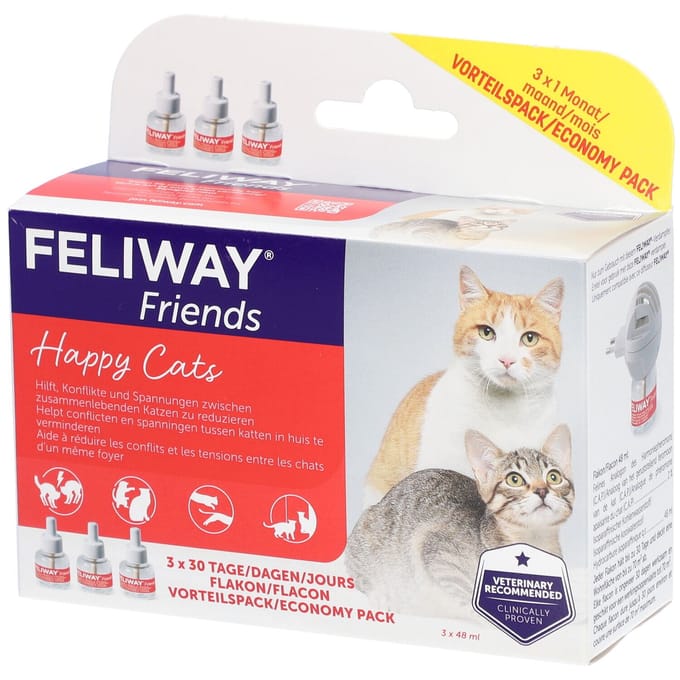 Feliway Friends 3-pack Navulllingen 3x48ml
