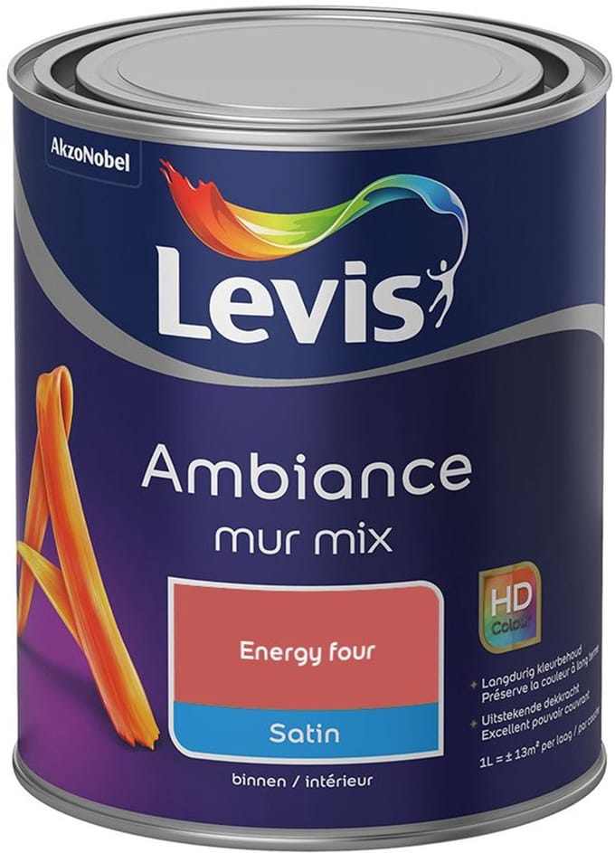 Levis - Ambiance Mur Satin Mix - Energy Four - Mengverf - 1 L