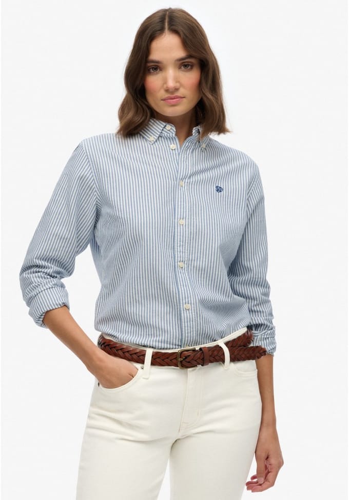 Dameshemd met lange mouwen Superdry Oxford Bd
