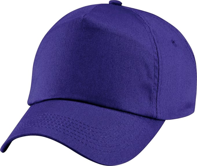 Beechfield Unisex Junior Junior 5 Panel Baseball Cap (Paars)