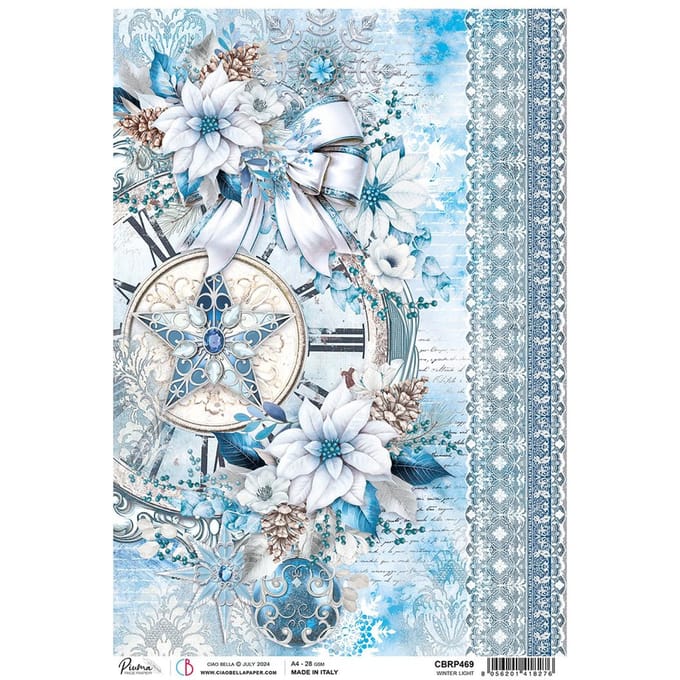 Motief strozijde "Elecance of Blue - Winter Light"