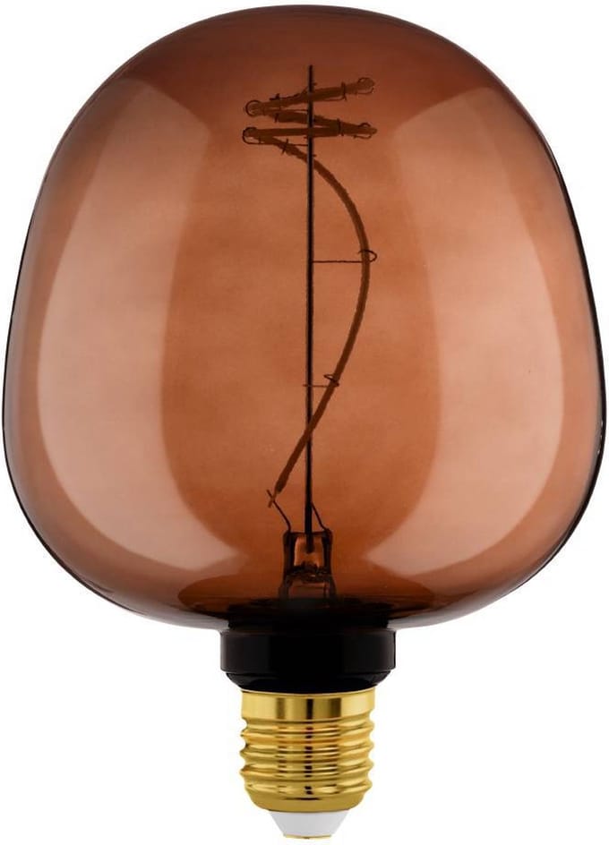 Eglo Ledfilamentlamp G125 - Amber - D12,5cm - Dimbaar - Warm Wit - E27 - 4w