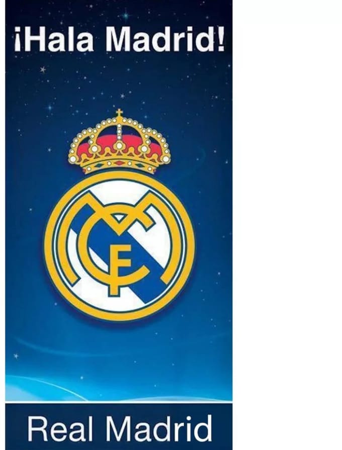 Real Madrid strandlaken Fan Spirit sneldrogend 70 x 140 cm - polyester