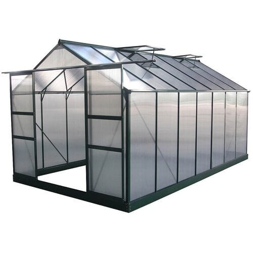 Habitat et jardin Tuinkas broeikas polycarbonaat "Dahlia" Groen dennengroen 13,29 m²
