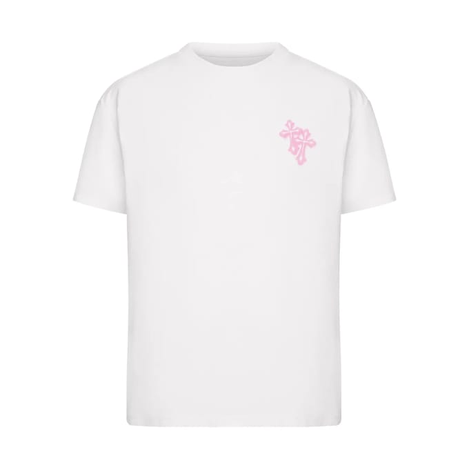 T-shirt dames Miss Tee Pink Cross
