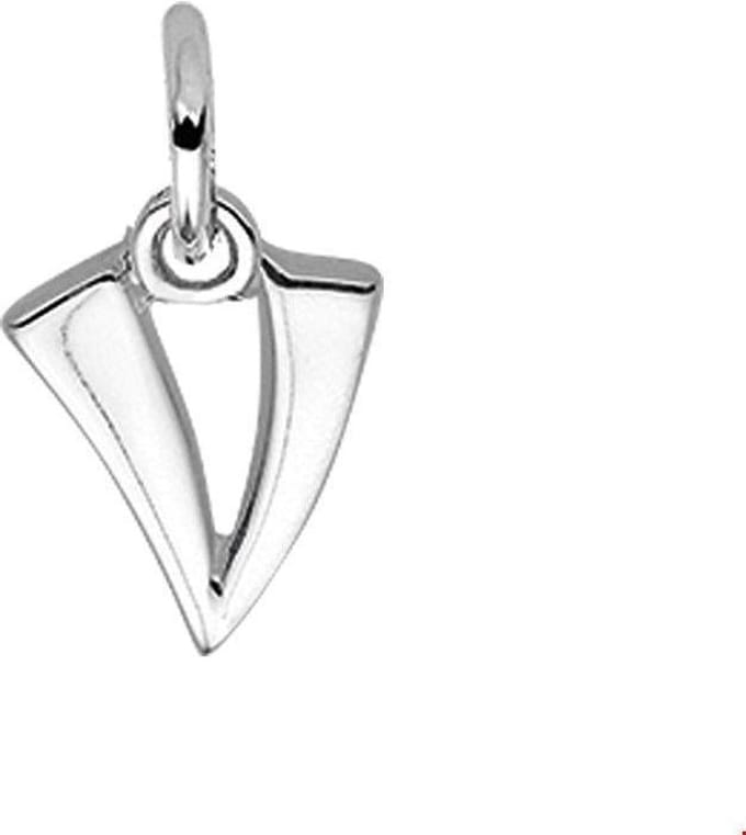 Zilveren Hanger letter V 1002785