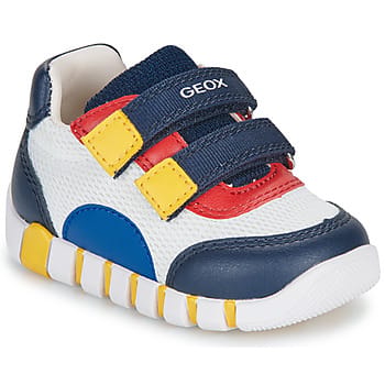 GEOX IUPIDOO PEUTER Sneakers - WIT/MARINEBLAUW