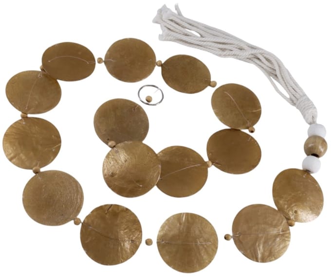 Guirlande Tito capice goud en kwastje ca 120 cm