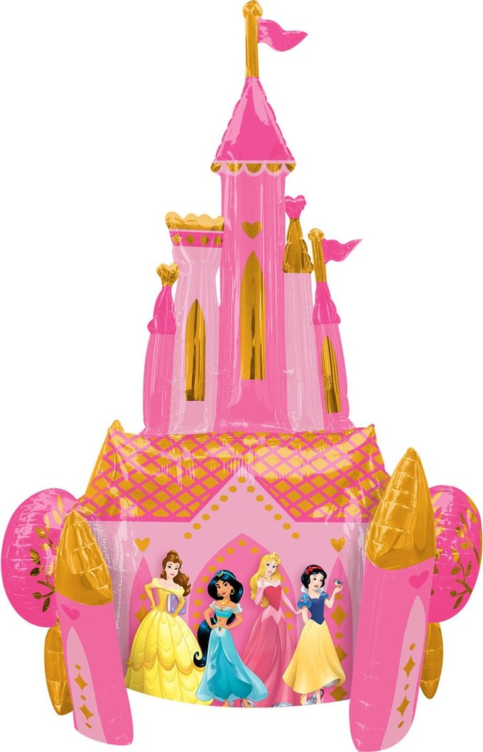 Amscan Ballon Kasteel Prinsessen 88 X 139 Cm Folie Roze