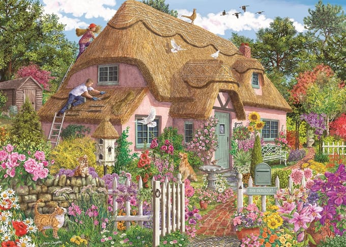 Falcon - Thatched Cottage - 1000 stukjes puzzel - Legpuzzel