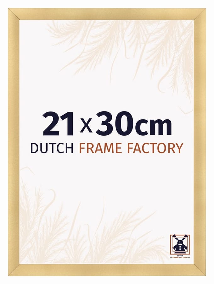 Fotolijst 21x30 cm - MDF - Goud Mat - Praag