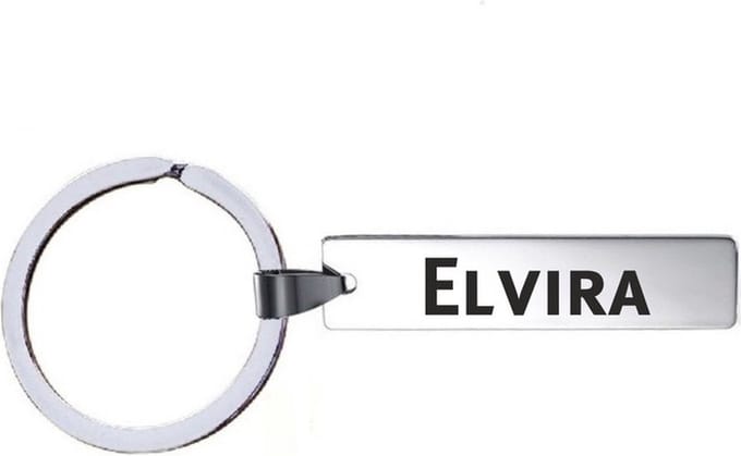 Sleutelhanger Met Naam - Elvira - RVS
