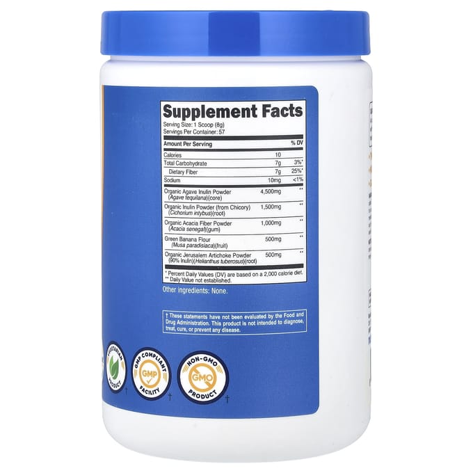 Nutricost, Prebiotische Vezels, Zonder Smaak, 453g (16,2 oz)