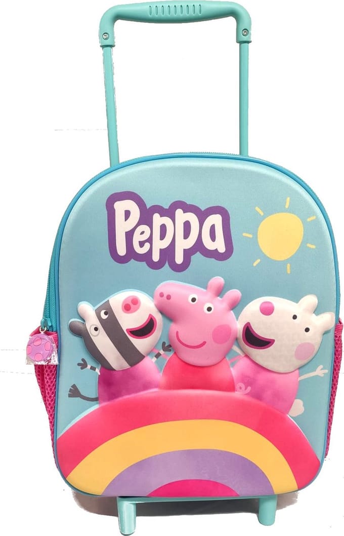 PEPPA PIG & Friends Regenboog Trolley Rugzak 2-5 Jaar