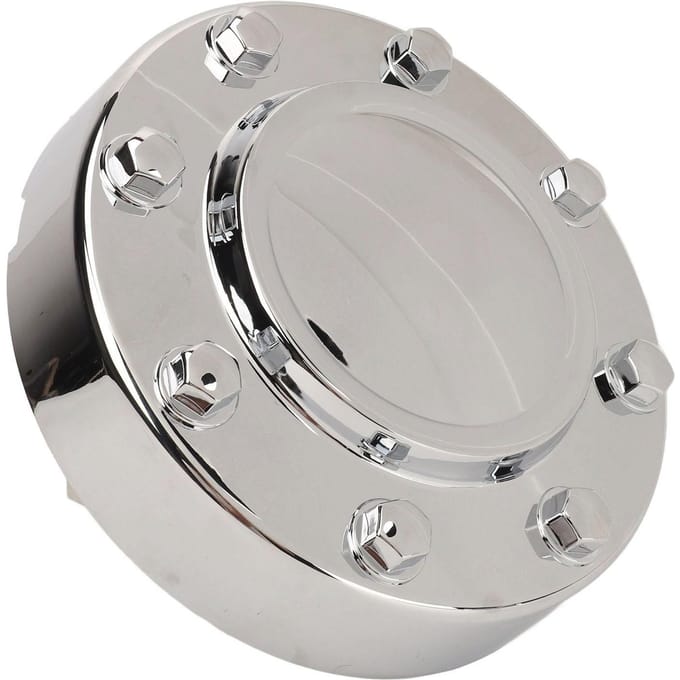 Cache Central de Roue Avant 68081010AA Cache-Moyeu de Roue Chromé Anti-Poussière Adapté pour 3500 DUALLY 2011 à white