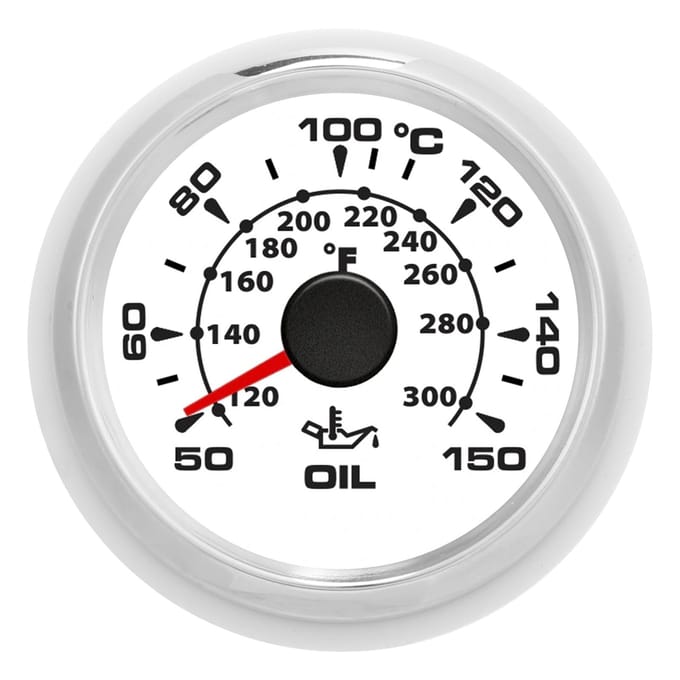 2in Digitale Olietemperatuurmeter 361 19Ohm 50 150 celsius Display 8 Kleuren Achtergrondverlichting IP67 Waterdicht black