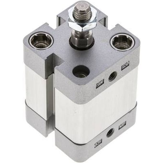 ISO 21287 Compacte Dubbelwerkende Cilinder 25-15mm - Magnetisch - Mannelijke Stang