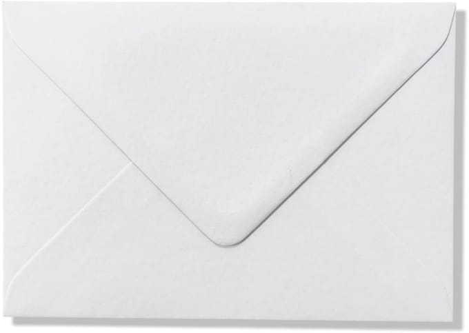 25 Luxe Enveloppen - C7 - Wit - 8,1x11,4cm - 110 grams - Geschikt voor A7