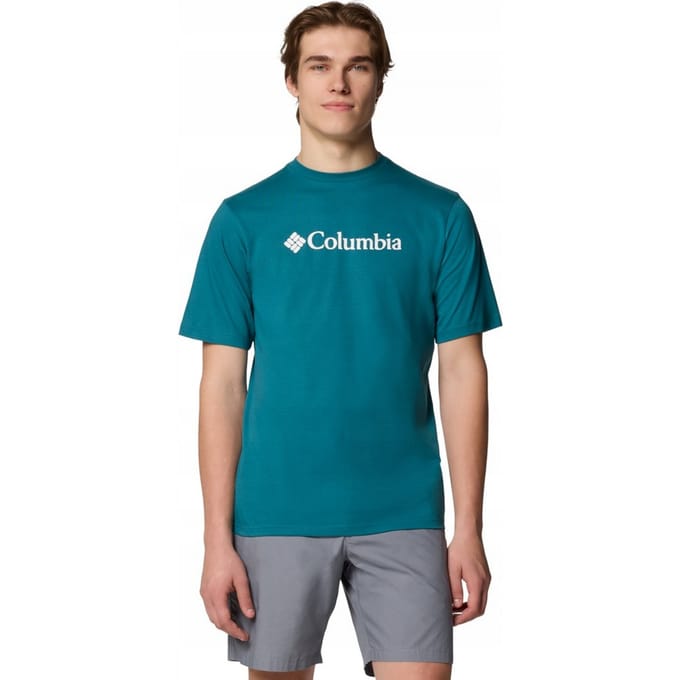 Columbia Heren Basis Logo T-Shirt (Blauw)