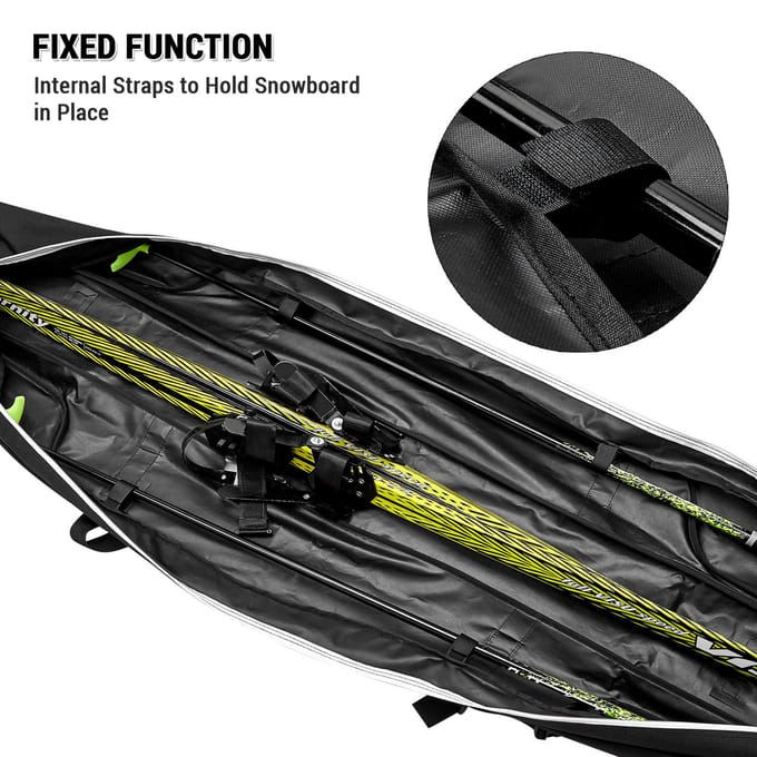 Reis-snowboardtas Waterdichte skitas Opbergtas voor ski-uitrusting L zwart