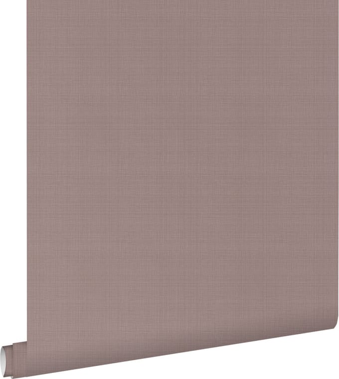 ESTAhome behang linnenstructuur lila paars - 53 cm x 10.05 m - 131124