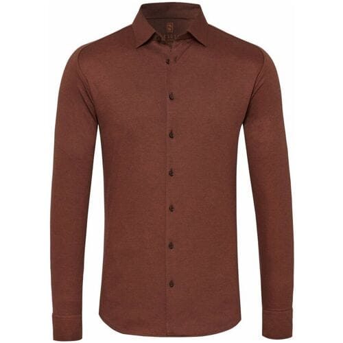Desoto Overhemd Kent Piqué Optics Jersey Bruin / male