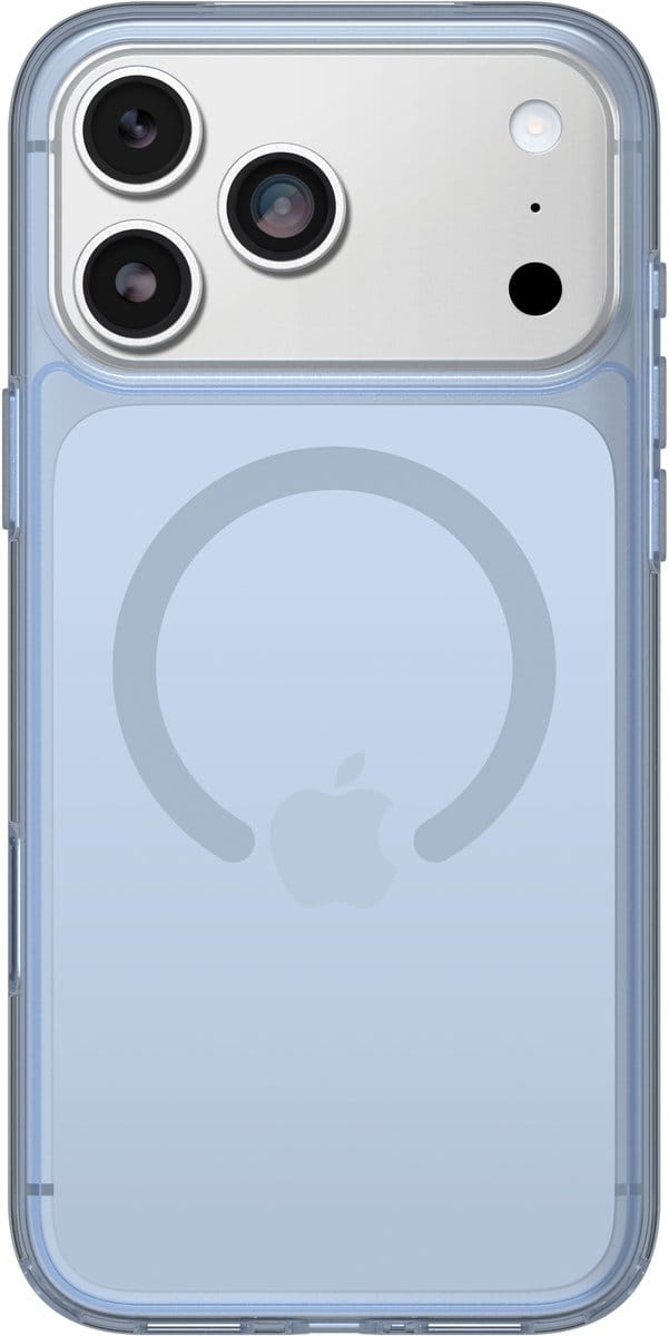 OtterBox Symmetry Clear MagSafe Camera Control Apple iPhone 17 Pro Max Silver Glade - blue