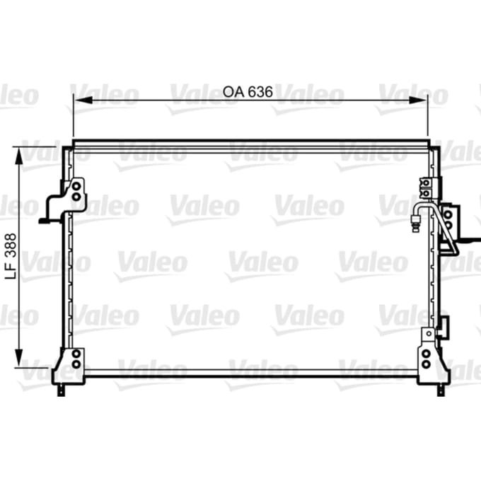 Condensator, airconditioning VALEO 818025