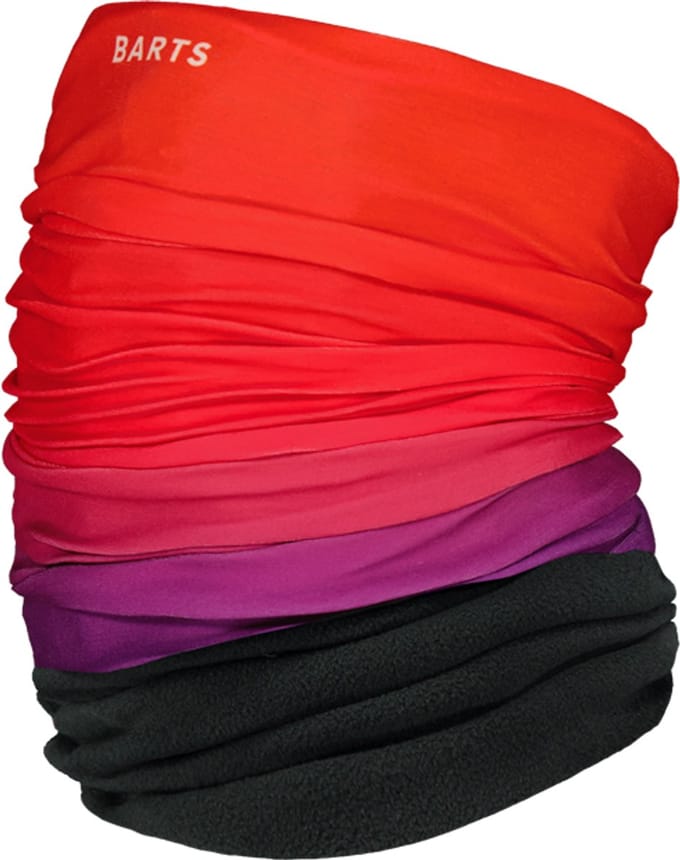 Multicol Polar Dip Dye Nekwarmer Unisex - One size - Rood