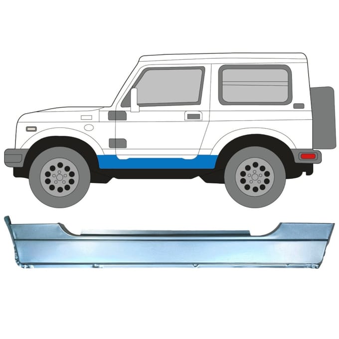 Volledige dorpel voor Suzuki Samurai 1981- / Links