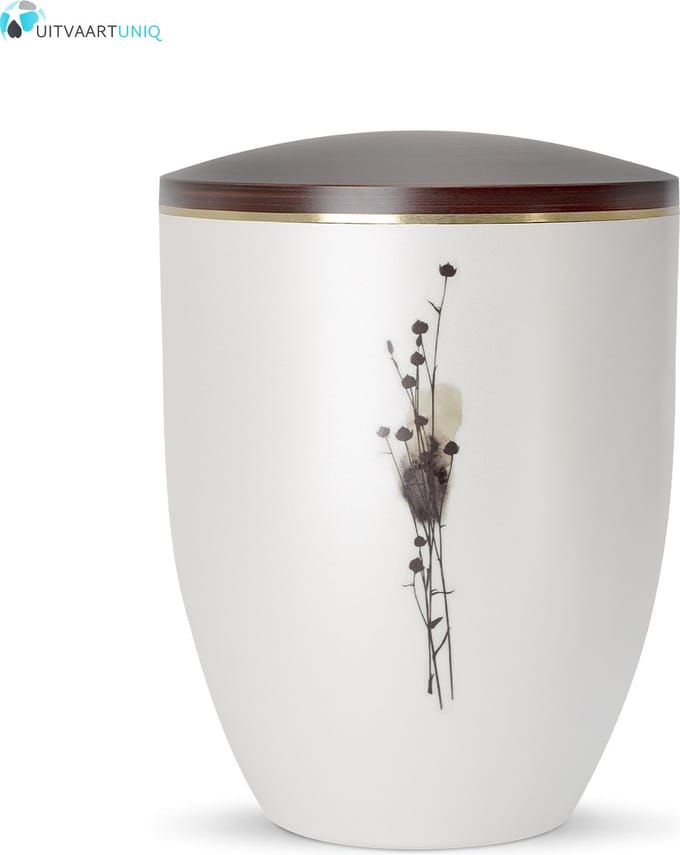 Urn Parlemoer droogbloemen - bio