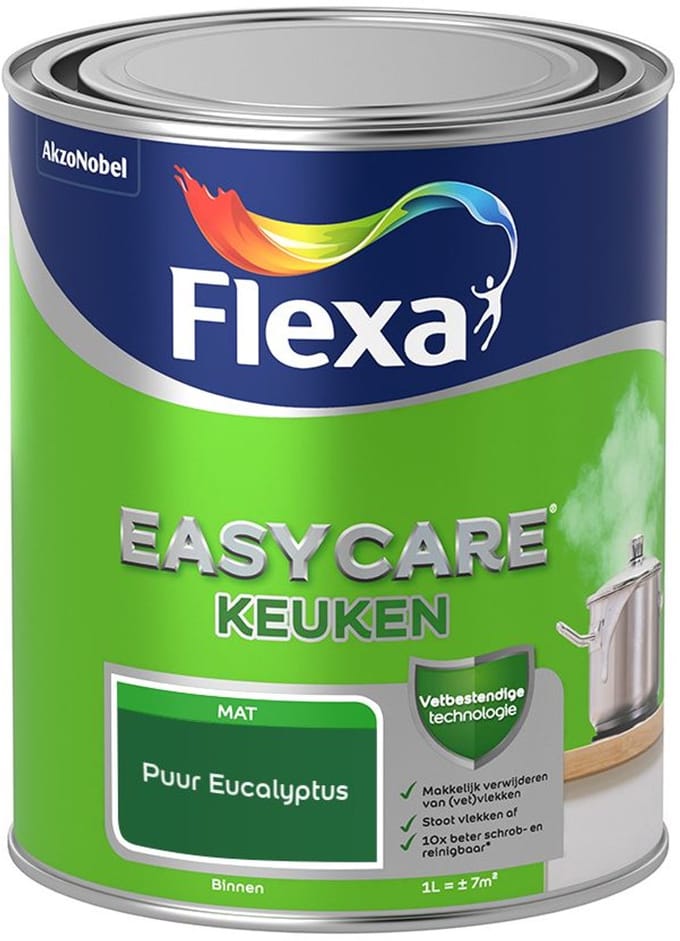 Flexa - Easycare Keuken - Puur Eucalyptus - Mengverf - 1 L