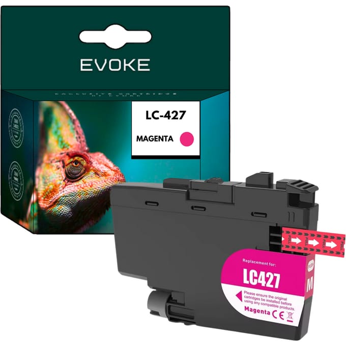 Inkt voor Brother printer Lc427M Rood (Magenta) |     1500 pagina's |     Lc427M