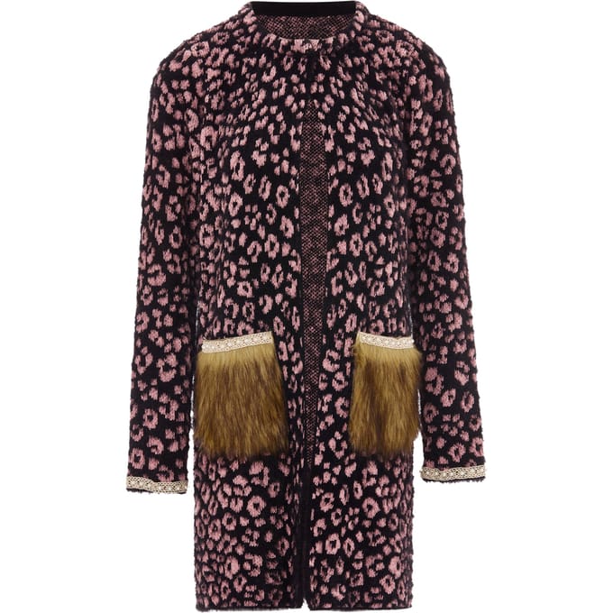 Faina Vest Dames zwart roze
