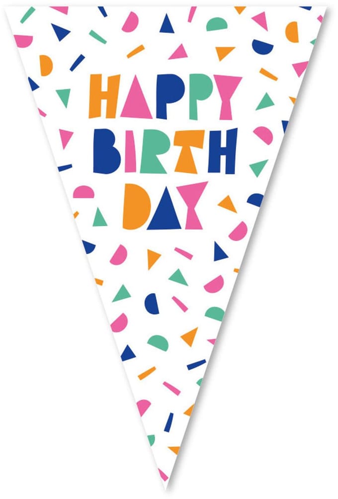 Globos Happy Birthday Bunting - 10m