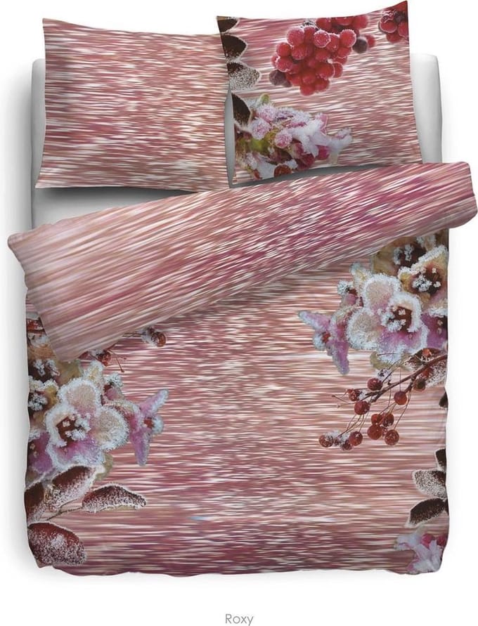 HNL Refined Roxy Dekbedovertrek - Eenpersoons - 135x200 + 80x80 cm - Rosa