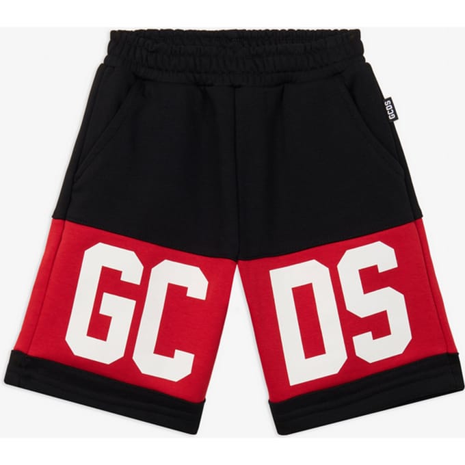 shorts tuta band logo zwart en rood