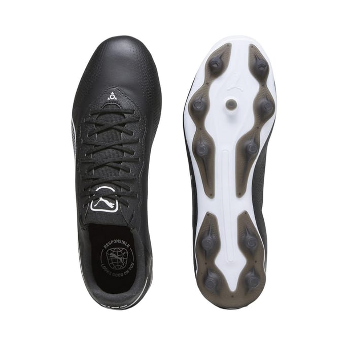 Puma Heren King Pro FG Voetbalschoenen (Zwart)