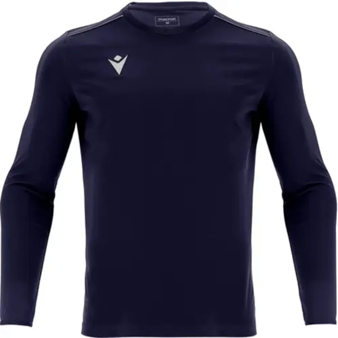 Macron Rigel Hero Voetbalshirt Lange Mouw Kinderen - Marine | Maat: 152