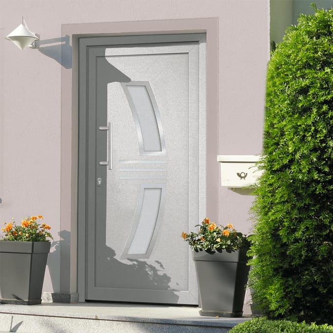vidaXL - Voordeur - 98x208 - cm - wit