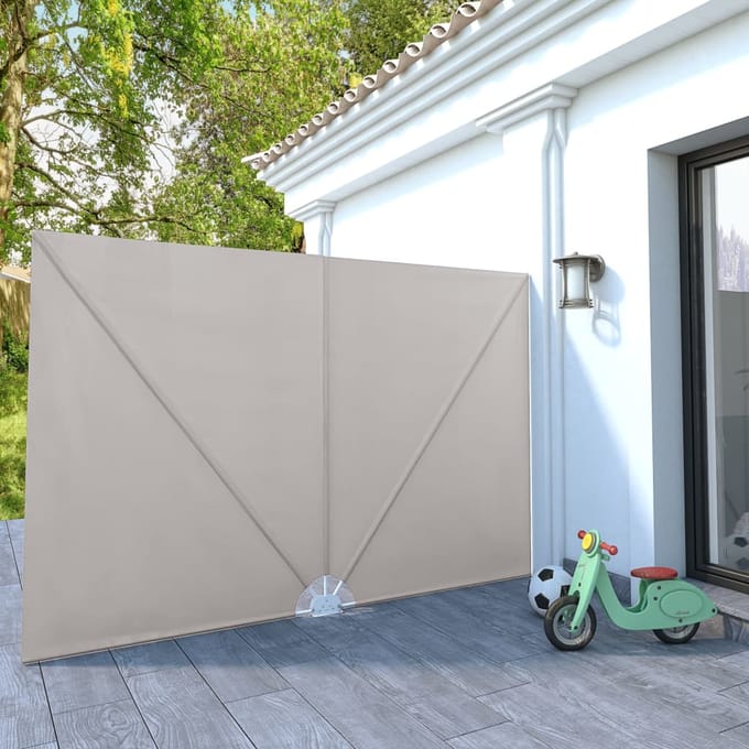 vidaXL - Terrasscherm - inklapbaar - 300x200 - cm - crème