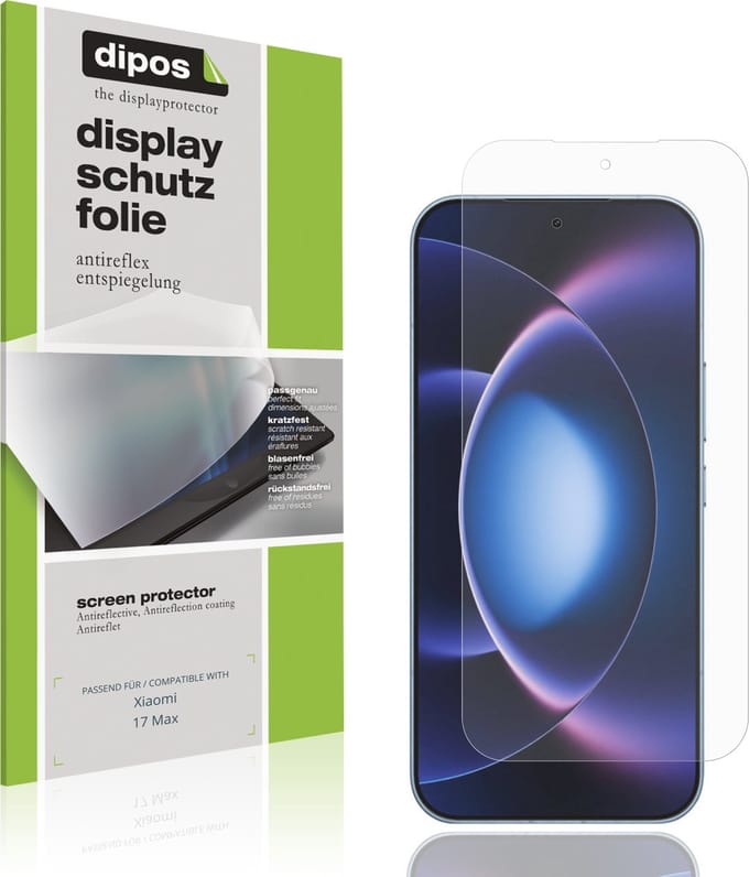 dipos – 4x Matte Beschermfolie geschikt voor Xiaomi 17 Max | Krasbestendige & antireflecterende Screenprotector Ultra-Thin