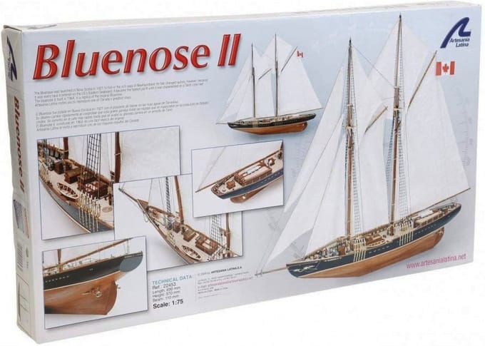 Artesania Latina Bluenose II - Houten modelschip 1:75 - Gemiddeld niveau