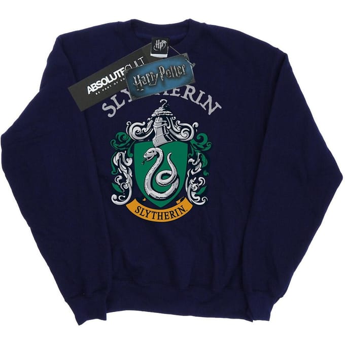 Harry Potter Sweatshirt met Slytherin helm voor meisjes (Marineblauw)