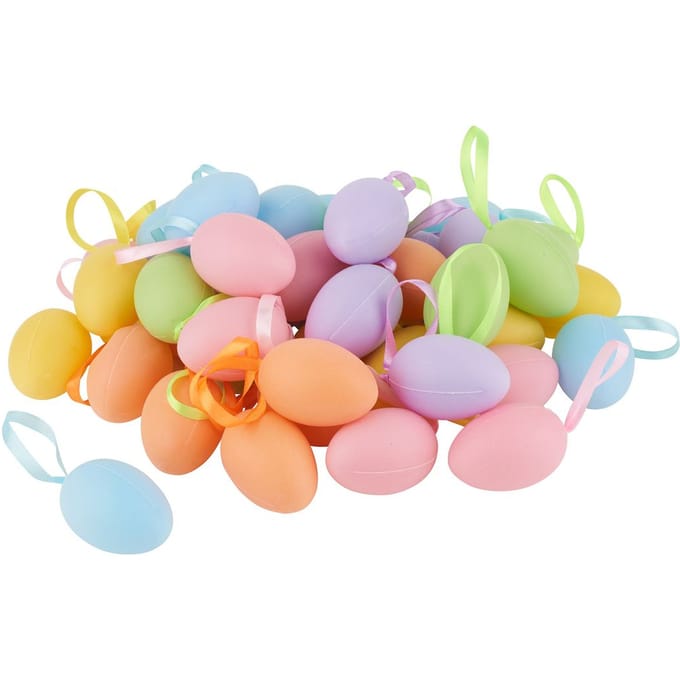 VBS Decoratief Ei "Geassorteerde kleuren", 6 cm, 42 stuks