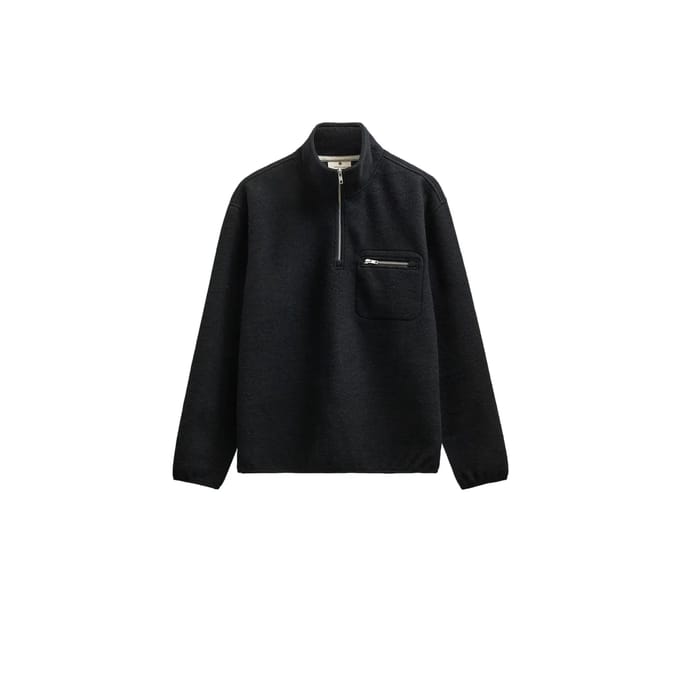 Sweater met halve rits Anerkjendt Toni