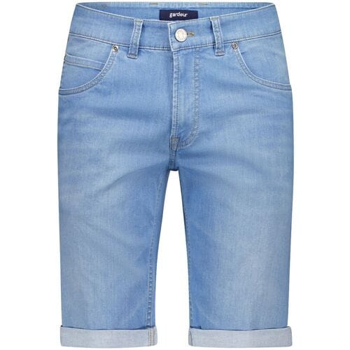 Gardeur Bermuda John Soft Touch Lightweight Denim Bleach Blue / male
