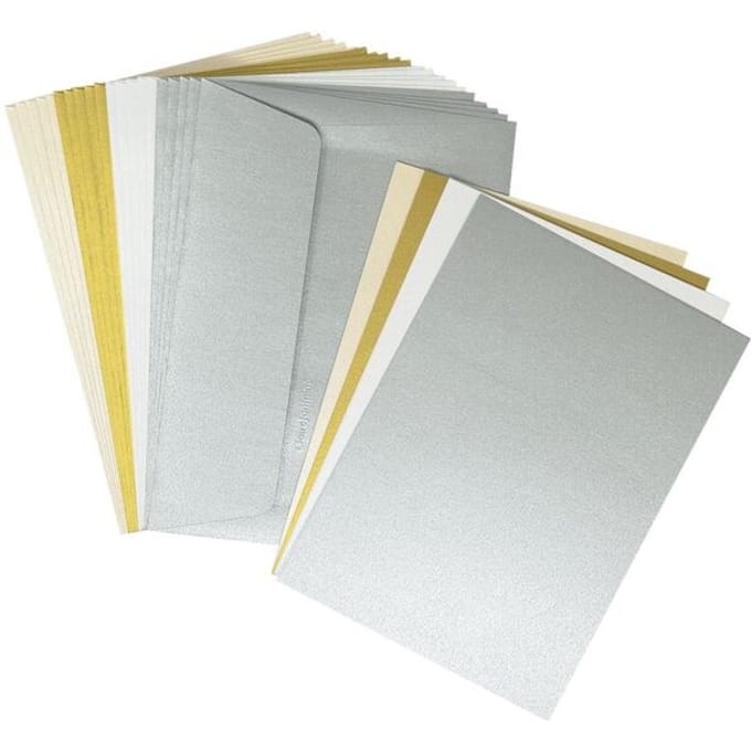 20 gekleurde C6-enveloppen met kaarten »Pollen Chic« 110 x 155 mm