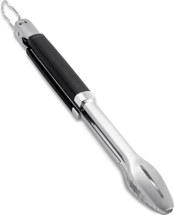 Merkloze Grilltang Precision - RVS met Antislip Grip